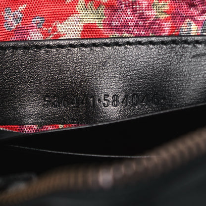 Gucci Calfskin Trapuntata Web Mini GG Shoulder Bag Black 6 of 8