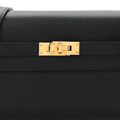 Hermes Epsom Kelly Wallet To Go Black 7 of 9