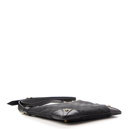Gucci Monogram Studded Messenger Black 4 of 10