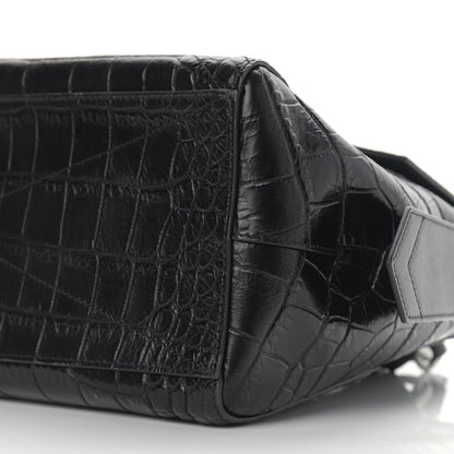 Givenchy Crocodile Embossed Calfskin Medium ID Flap Black 8 of 10