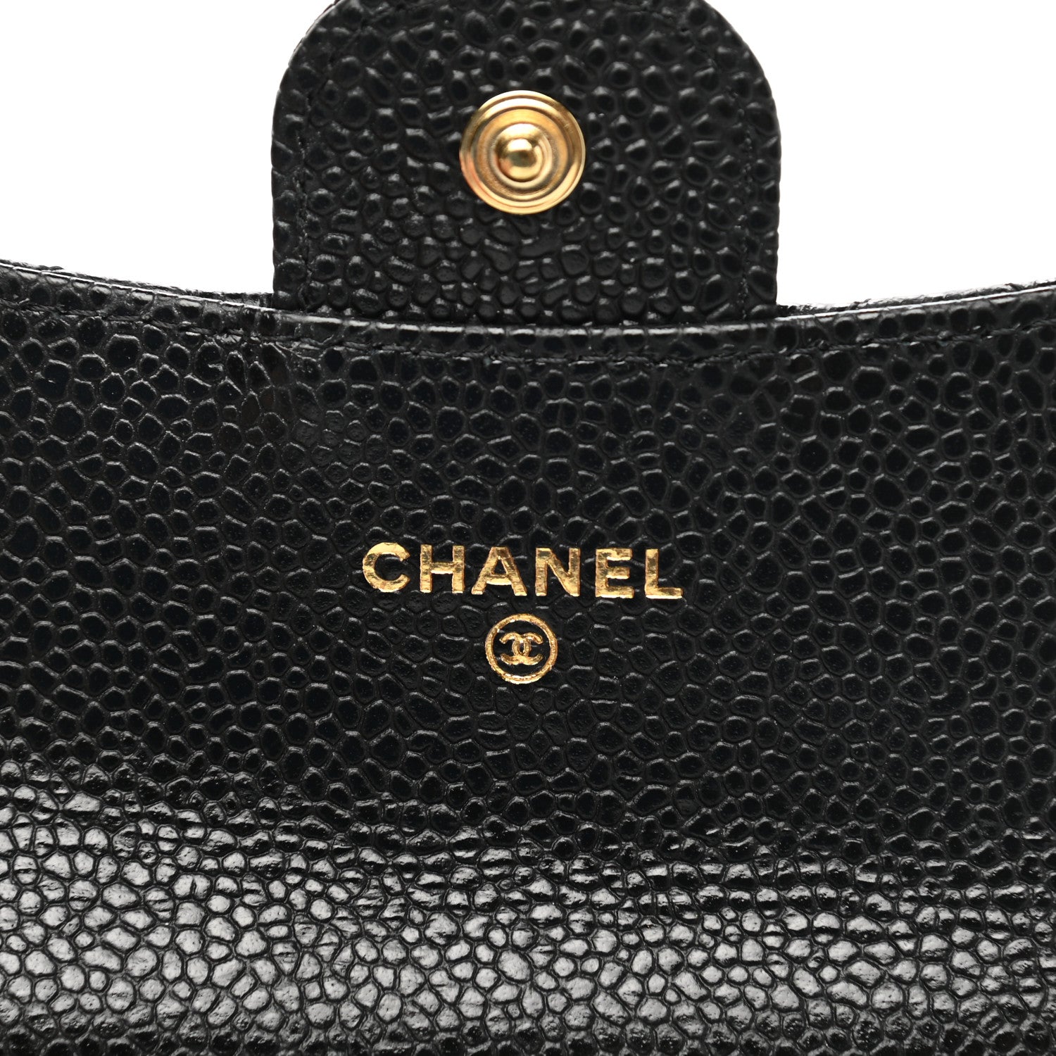 Chanel Caviar Quilted Flap Card Holder Wallet Black 6 of 9