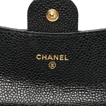 Chanel Caviar Quilted Flap Card Holder Wallet Black 6 of 9