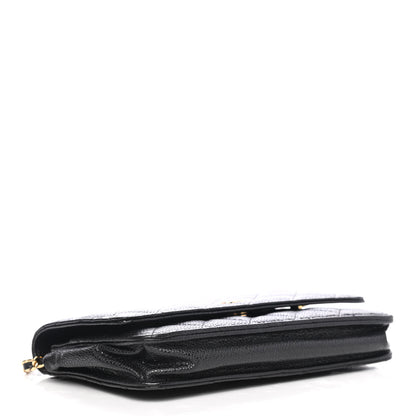 Chanel Caviar Quilted Wallet On Chain WOC Black 3 of 4