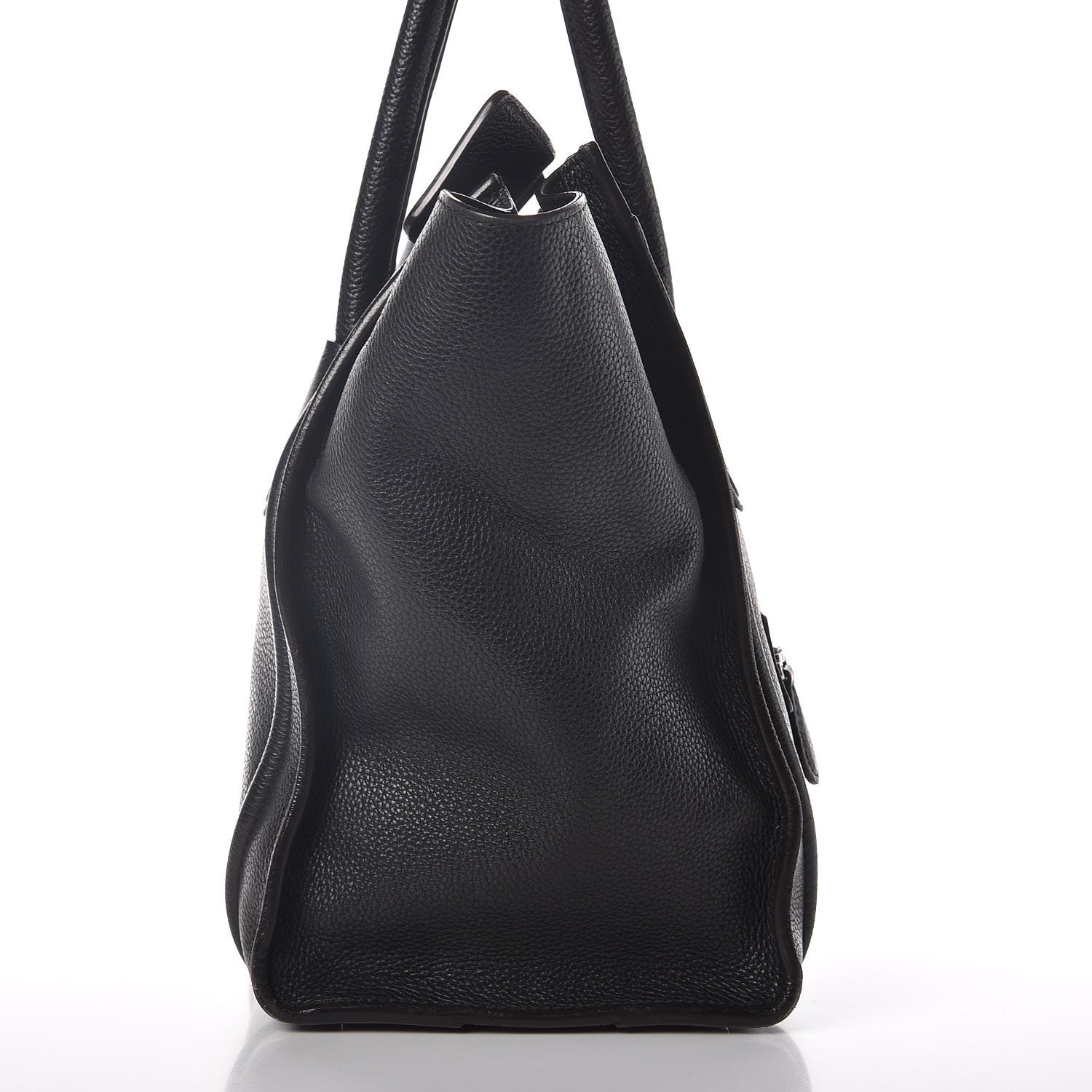 Celine Drummed Calfskin Mini Luggage Black 8 of 13