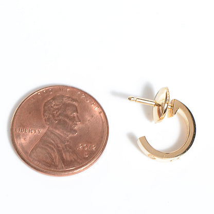 Cartier 18K Yellow Gold Small LOVE Hoop Earrings 2 of 5