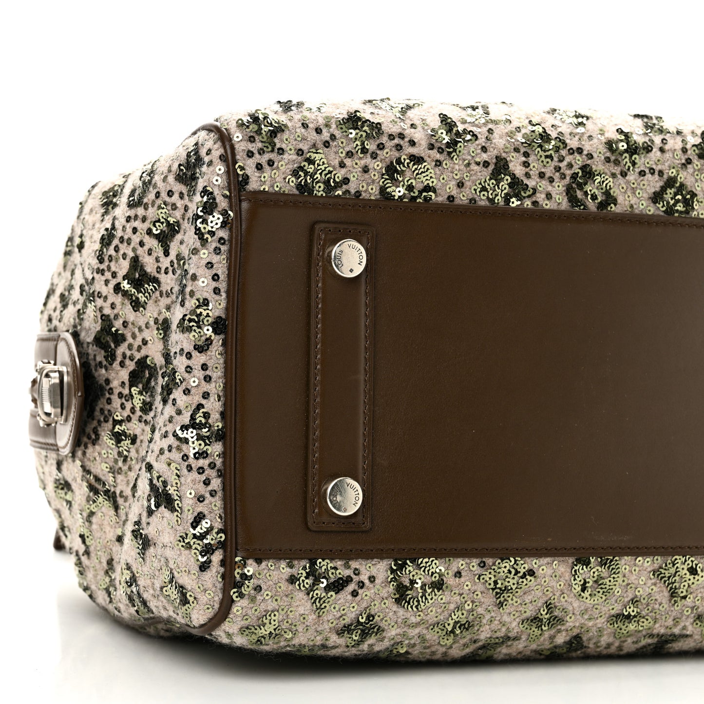 Sequin Monogram Sunshine Express Speedy Kaki