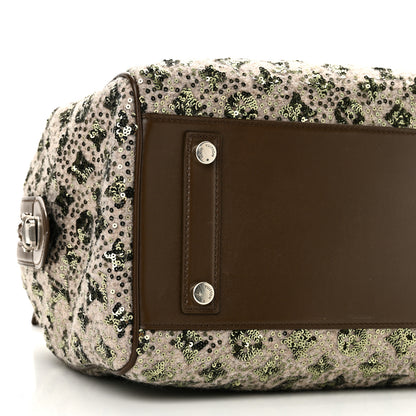 Louis Vuitton Sequin Monogram Sunshine Express Speedy Kaki 8 of 9