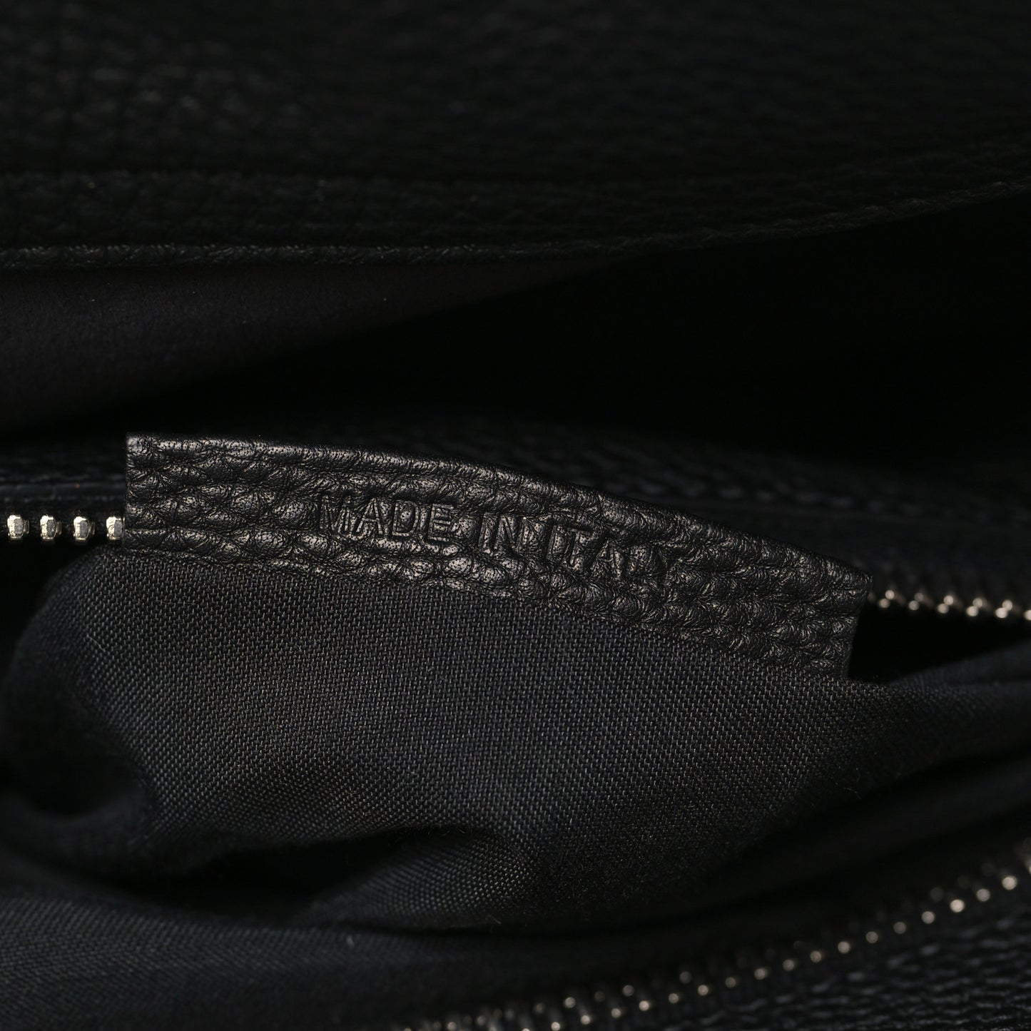 Cuoio Romano Selleria Metal Stitch Large Mens Peekaboo Iconic Essential Satchel Black