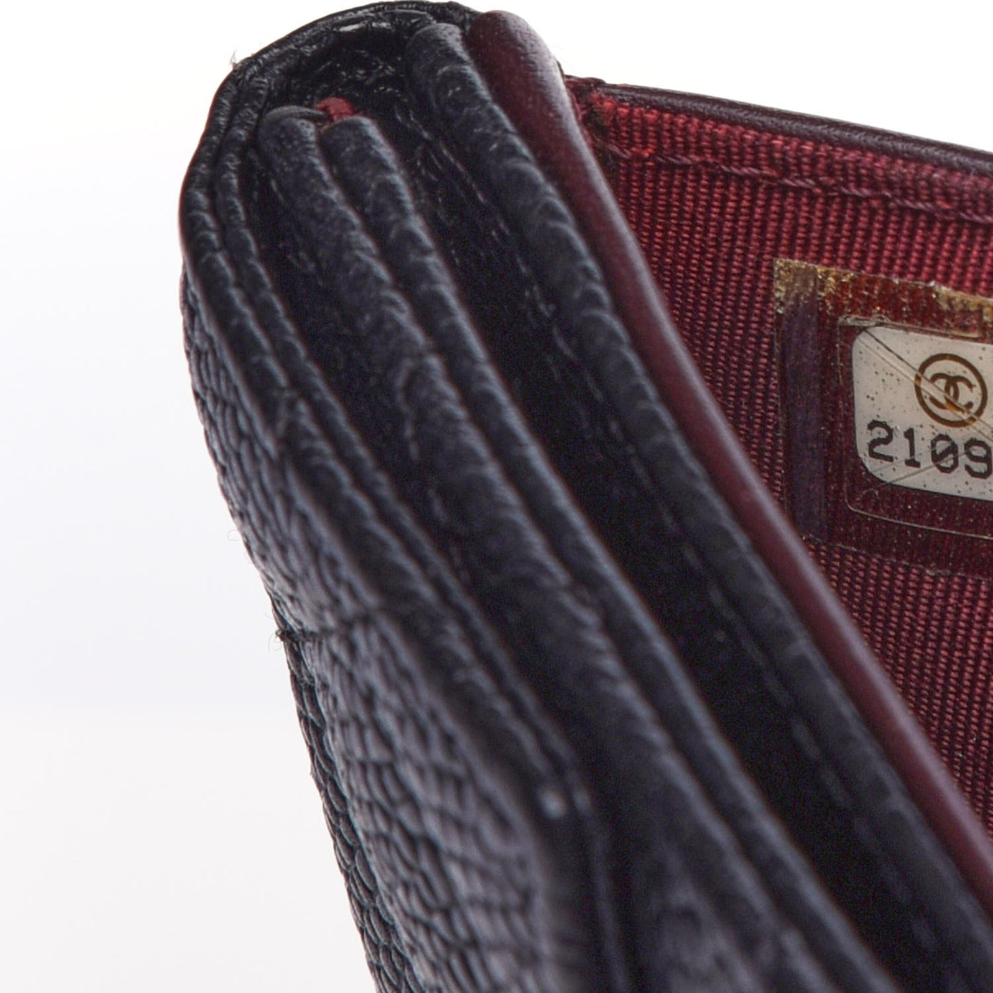 Caviar Quilted Compact French Flap Wallet Black