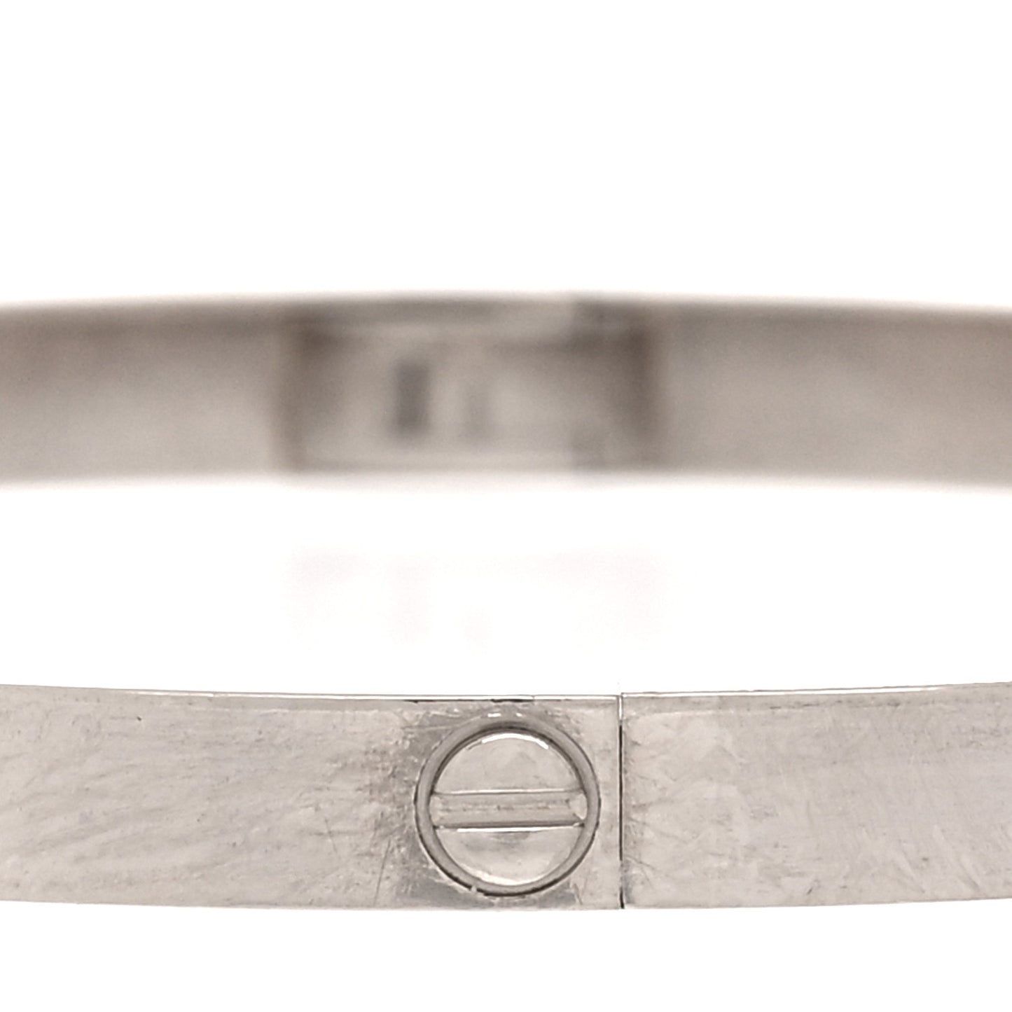 18K White Gold Small LOVE Bracelet 17