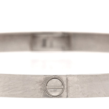 Cartier 18K White Gold Small LOVE Bracelet 17 4 of 6