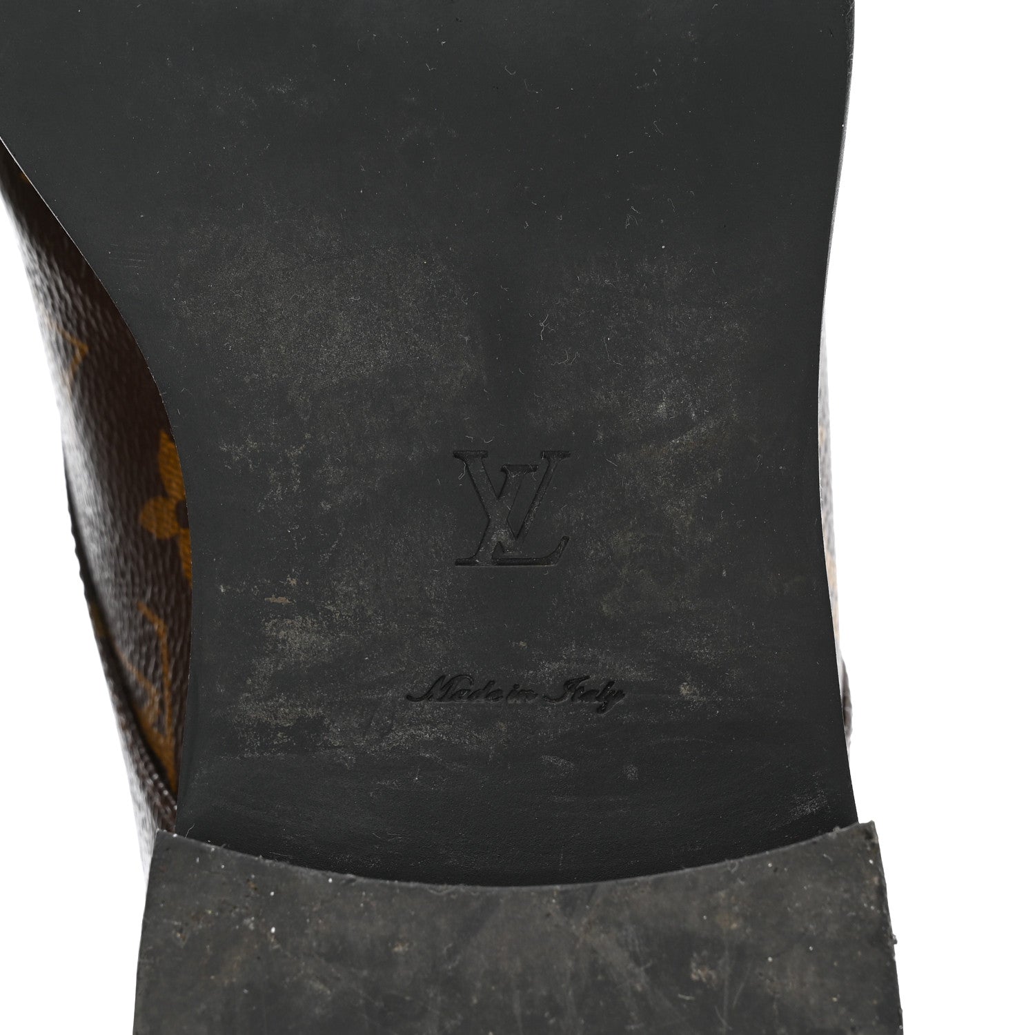 Louis Vuitton Calfskin Monogram Wonderland Flat Ranger Boots 41 Black 7 of 10