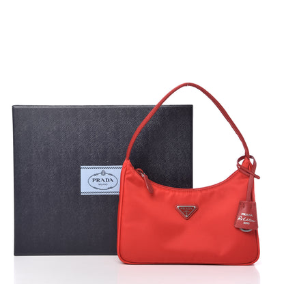 Prada Tessuto Nylon Mini Re-Edition 2000 Bag Rosso 12 of 12