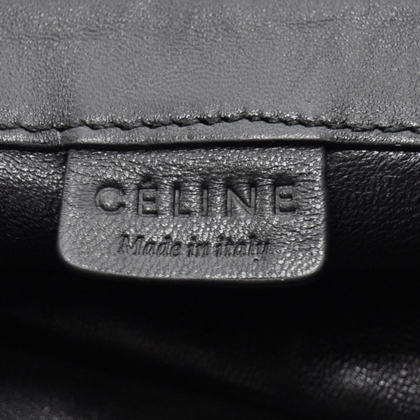 Leather Gusset Cabas Black