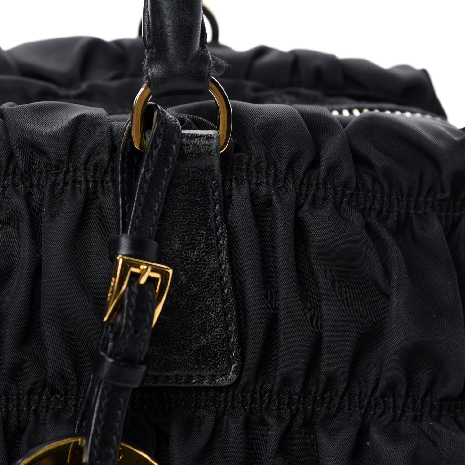 Prada Tessuto Nylon Gaufre Shopping Satchel Black 13 of 18