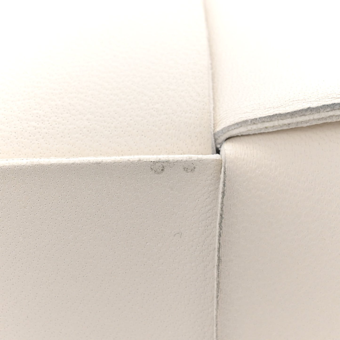 Lambskin Maxi Intrecciato Cassette Crossbody Bag White