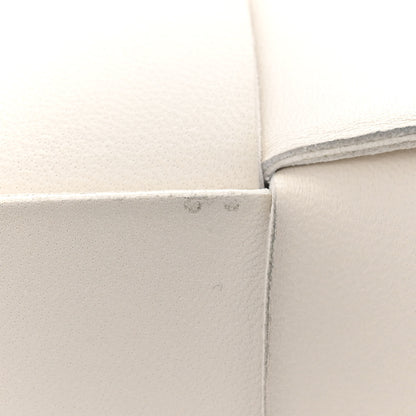 Bottega Veneta Lambskin Maxi Intrecciato Cassette Crossbody Bag White 11 of 11