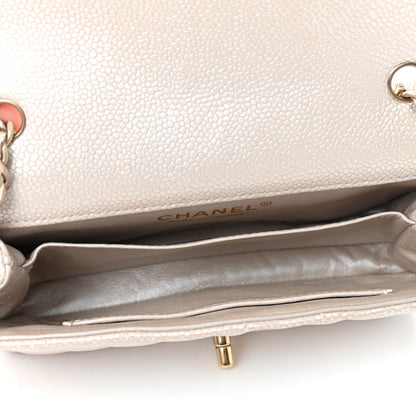 Chanel Iridescent Caviar Quilted Extra Mini Flap Beige 5 of 9