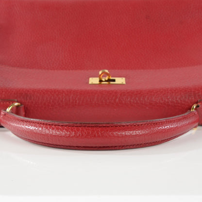 Hermes Taurillon Clemence Kelly Retourne 32 Rouge 11 of 20