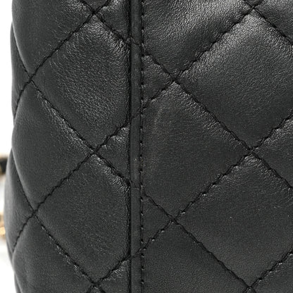Chanel Calfskin Quilted XXL Travel Flap Bag Black 12 of 13