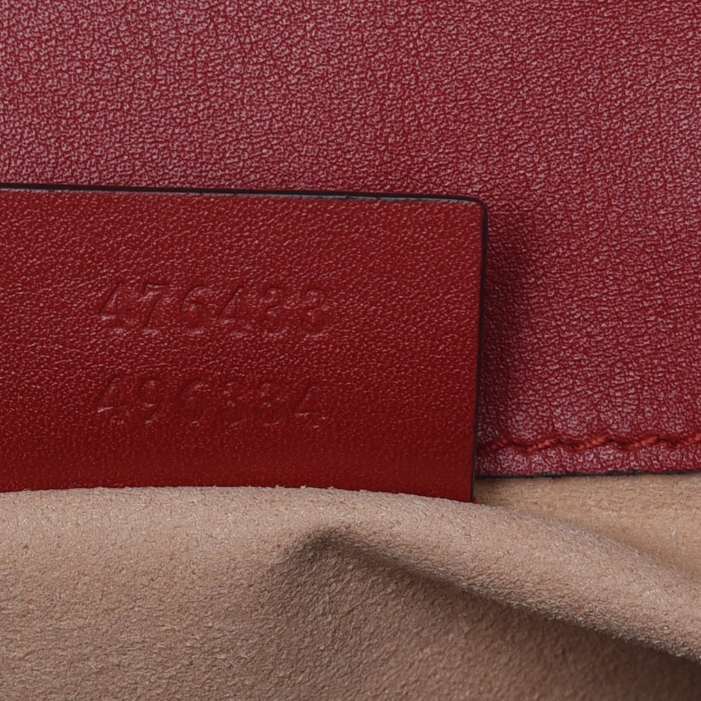 Calfskin Matelasse Super Mini GG Marmont Shoulder Bag Hibiscus Red