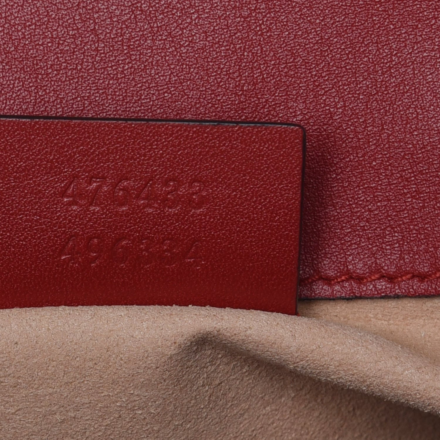 Gucci Calfskin Matelasse Super Mini GG Marmont Shoulder Bag Hibiscus Red 7 of 12