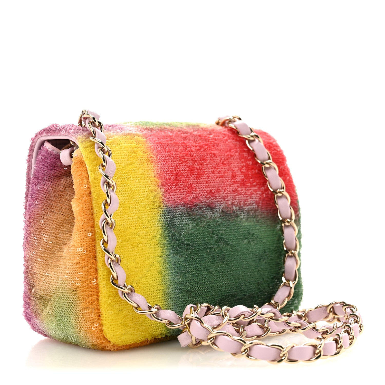 Chanel Sequin Mini Square Flap Multicolor 3 of 10