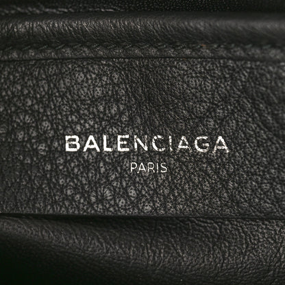 Balenciaga Calfskin Logo Medium Everyday Pouch Black 6 of 9