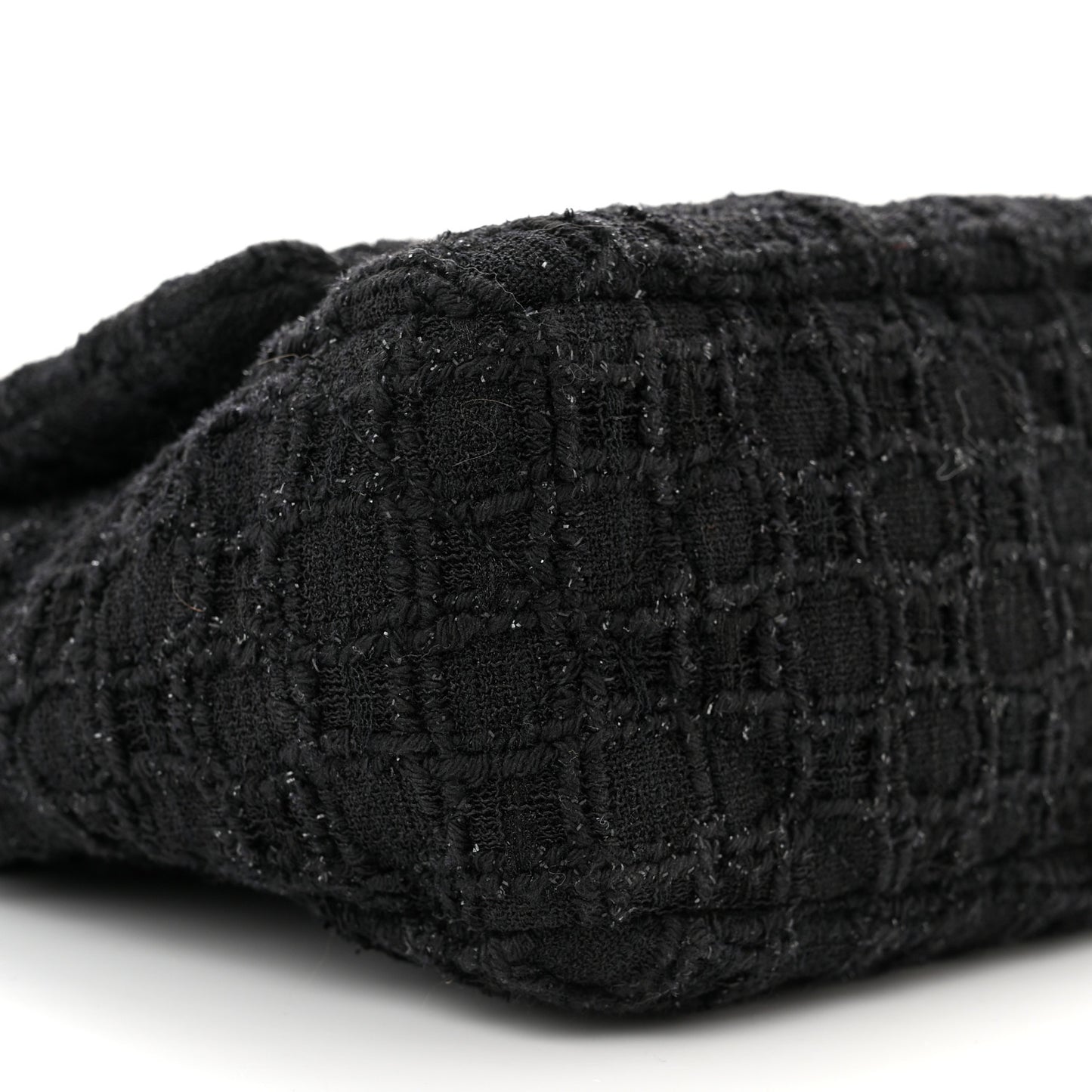 Tweed Quilted Medium Chanel 19 Flap Black