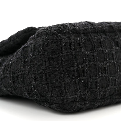 Chanel Tweed Quilted Medium Chanel 19 Flap Black 9 of 10