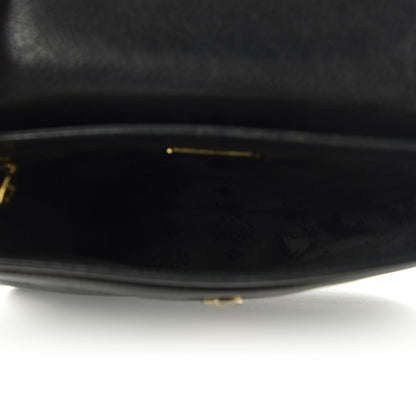 MCM Grained Calfskin Studded Crossbody Bag Black 4 of 8