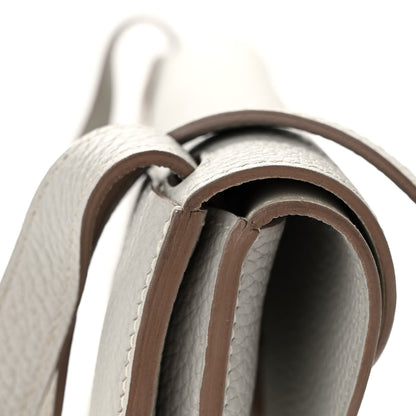 Hermes Taurillon Clemence Halzan 31 GM Gris Perle 11 of 11