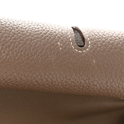 Hermes Taurillon Clemence Jypsiere 37 Etoupe 24 of 30