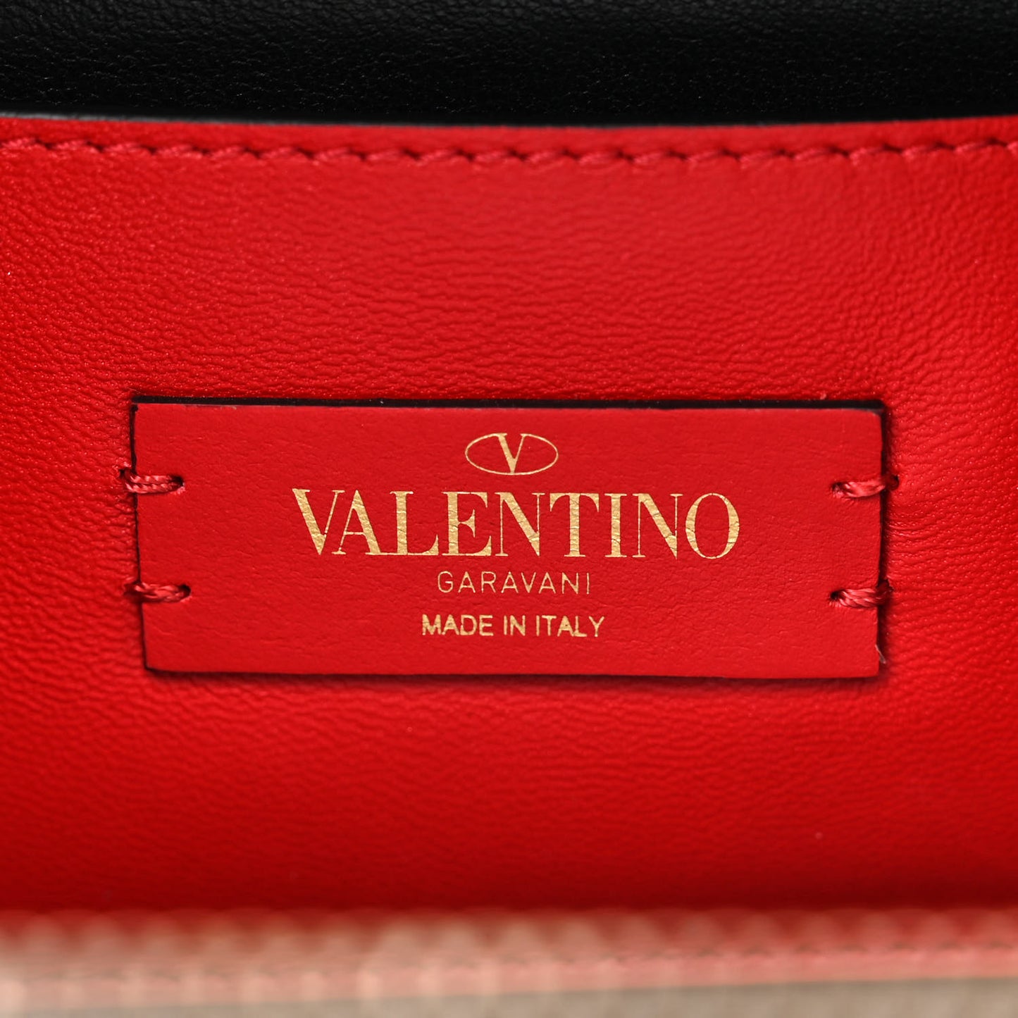 Smooth Calfskin VSling Crossbody Bag Black