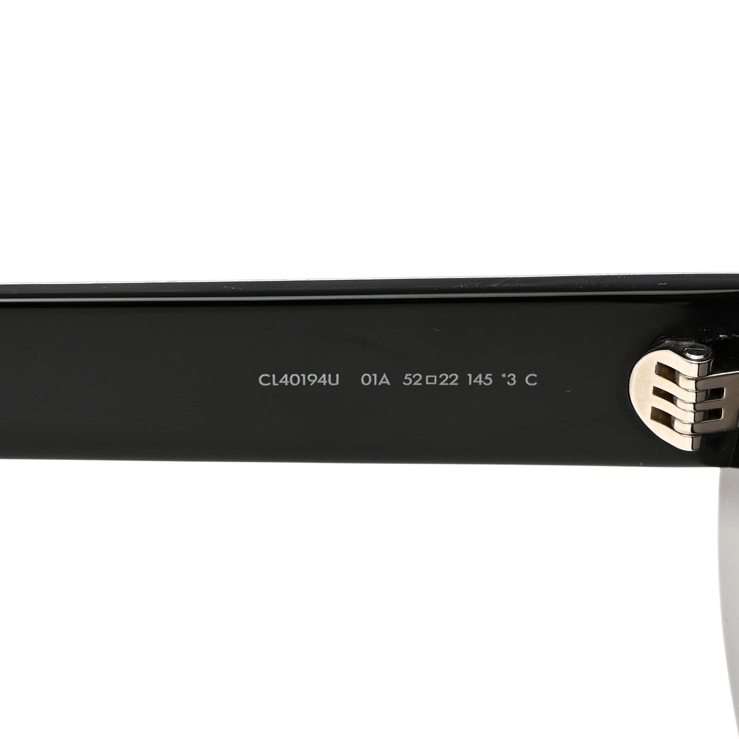 Celine Acetate Triomphe 01 Sunglasses CL 40194U Black 5 of 8