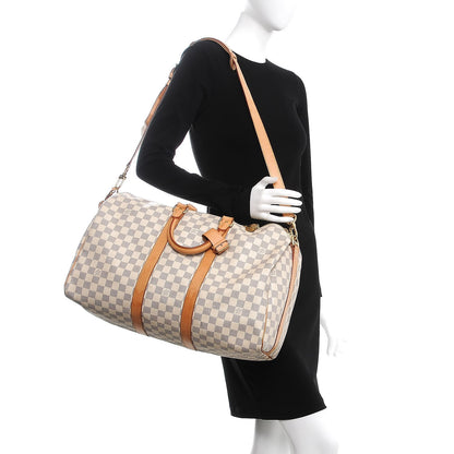 Louis Vuitton Damier Azur Keepall Bandouliere 45 2 of 17