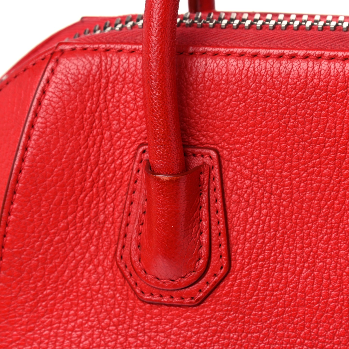 Sugar Goatskin Mini Antigona Pop Red
