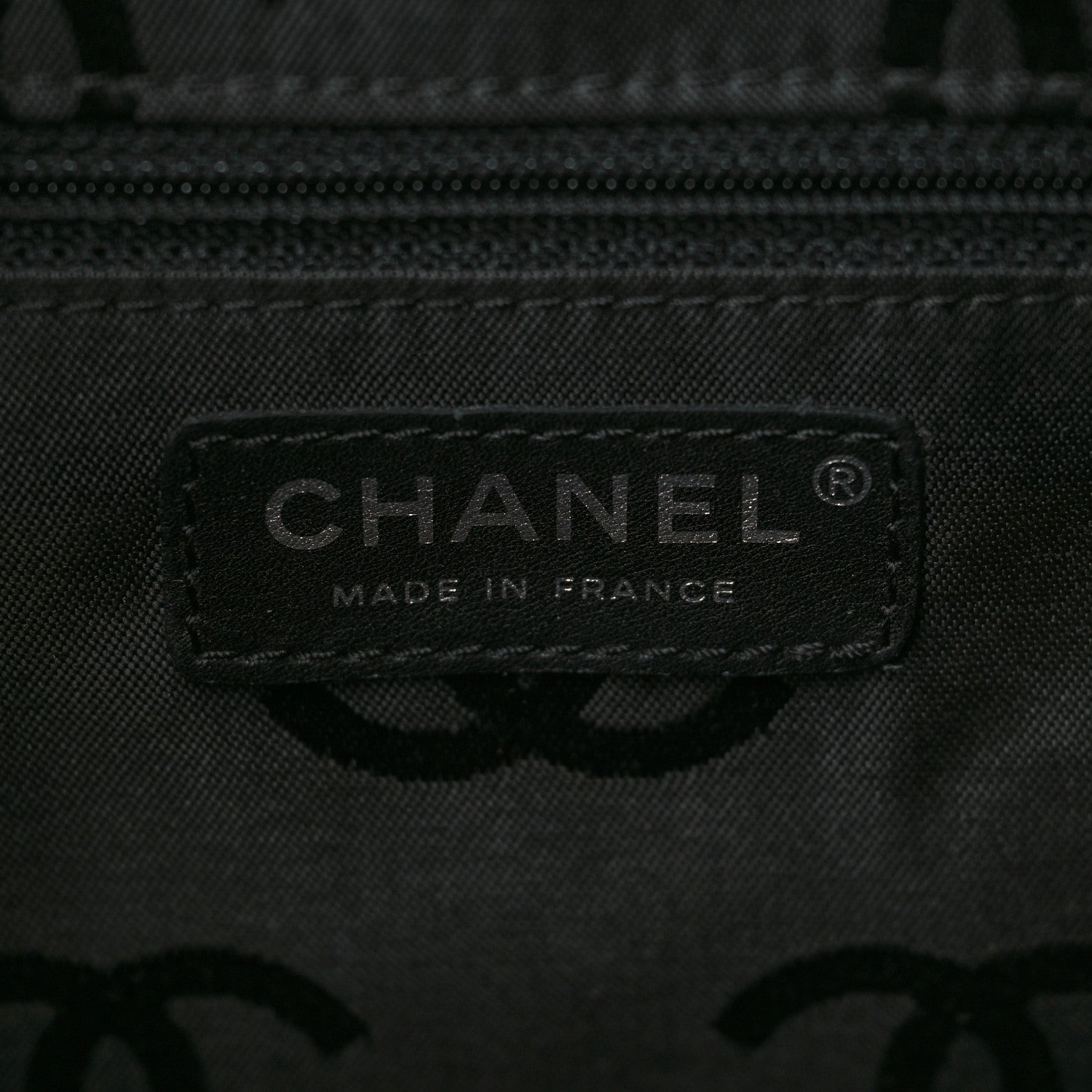 Chanel Calfskin Quilted Large Cambon Tote Beige Black 6 of 11