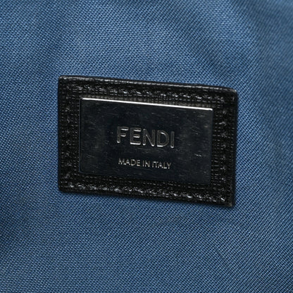 Fendi Vitello Elite Cuoio Monster Buggies Medium Roll Tote Black Multicolor Blue Cobalto 6 of 17