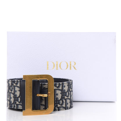 Christian Dior Oblique Diorquake Belt 85 Blue Multi 8 of 8