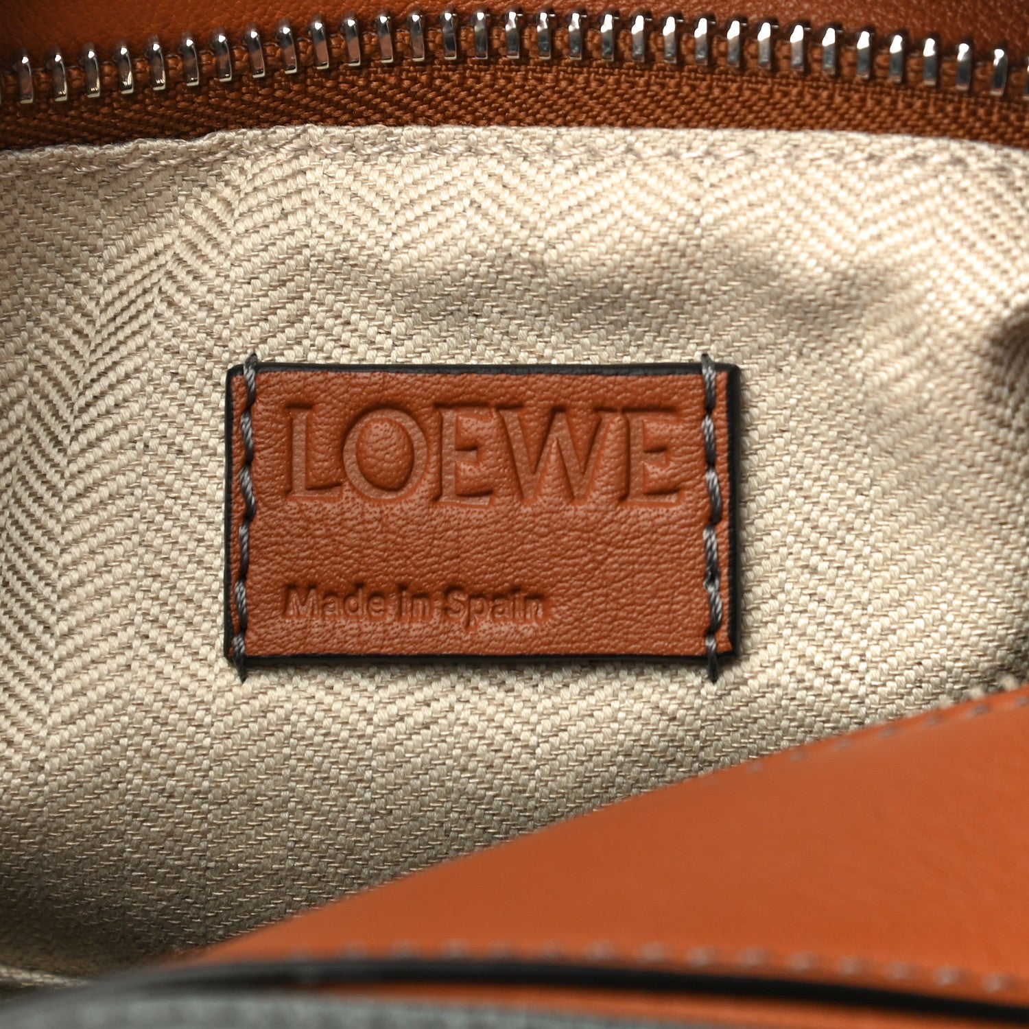 Loewe Calfskin Small Puzzle Bag Stone Blue Indigo Tan 6 of 9