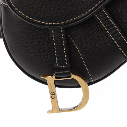 Christian Dior Grained Calfskin Saddle Belt Bag Black 9 of 11