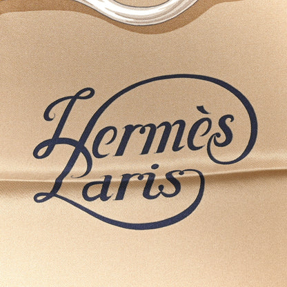 Hermes Silk Grand Manege Detail Scarf 70 Camel Marine Mordore 2 of 4