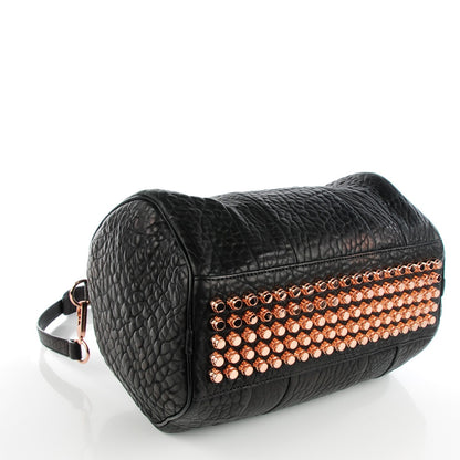 Alexander Wang Pebbled Lambskin Rocco Black Pale Gold Hardware 4 of 8