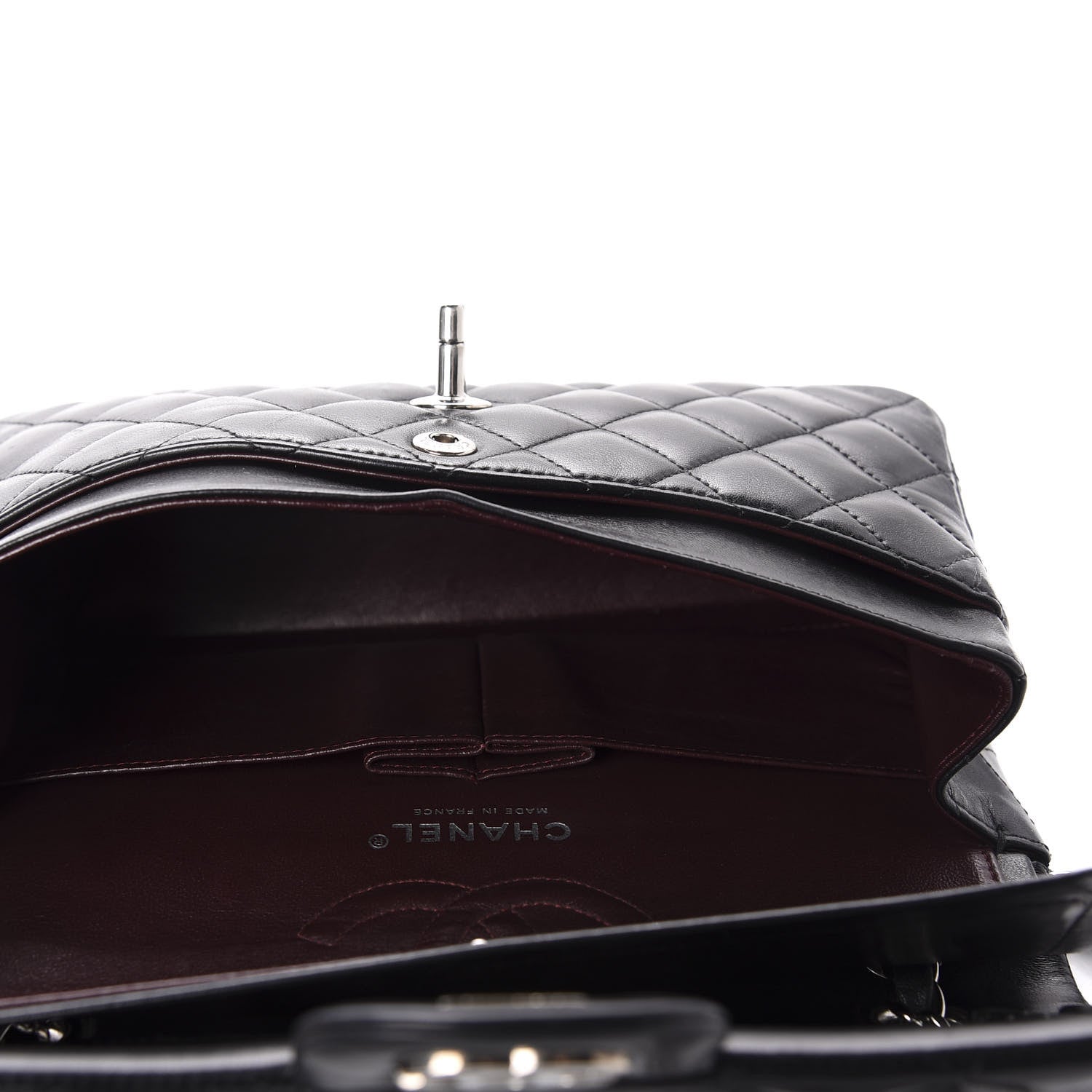 Chanel Lambskin Quilted Small Double Flap Black 6 of 11