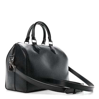 Louis Vuitton Epi Speedy Bandouliere 25 Black 2 of 4