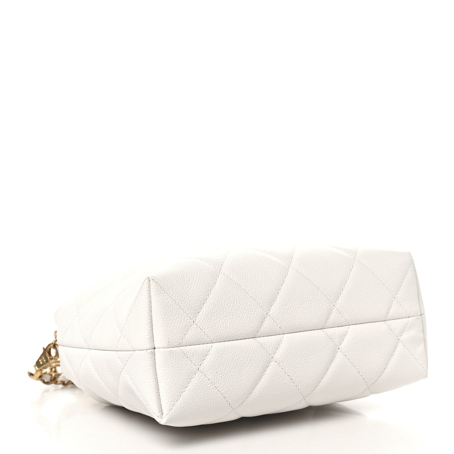 Chanel Caviar Quilted Chanel Way Clutch With Chain White 4 of 11