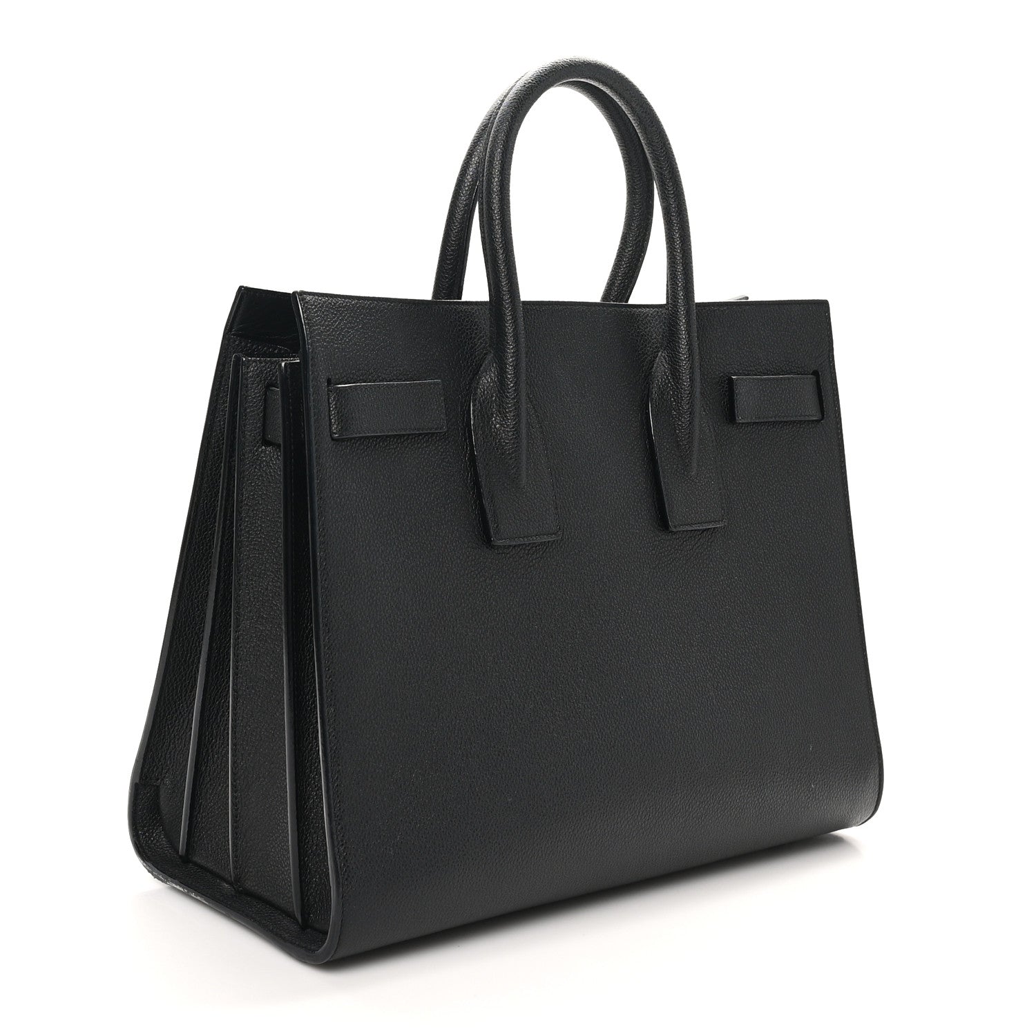 Saint Laurent Grained Calfskin Small Sac De Jour Black 4 of 10