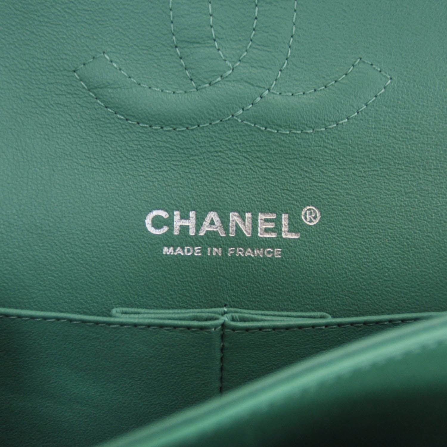 Chanel Lambskin Medium Double Flap Menthe Green 7 of 10