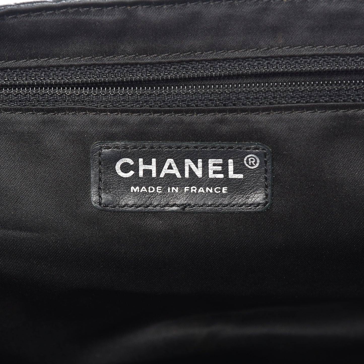Calfskin Quilted Frame Flap Black